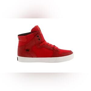 Supra Men's Red/Black Croc Vaider Hightop Sneakers. Size 8.5. Rare/Hard to Find.